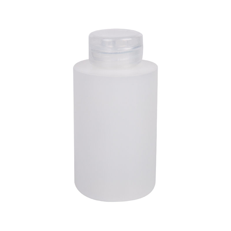 クリアスクリューキャップ付きの100ml HDPEラウンドボトル