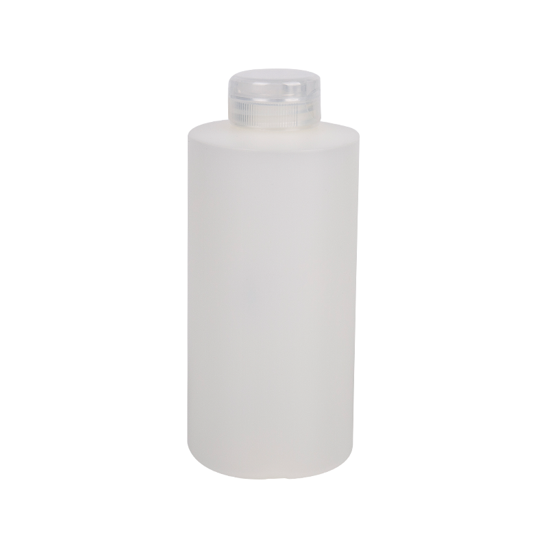 クリアスクリューキャップ付きの250ml HDPEラウンドボトル